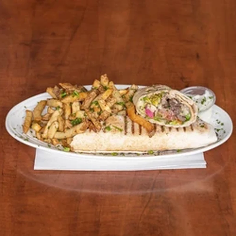 Beef platter at King's Restaurant Portage Ave — Middle Eastern restaurant and hookah lounge in Westwood, Winnipeg